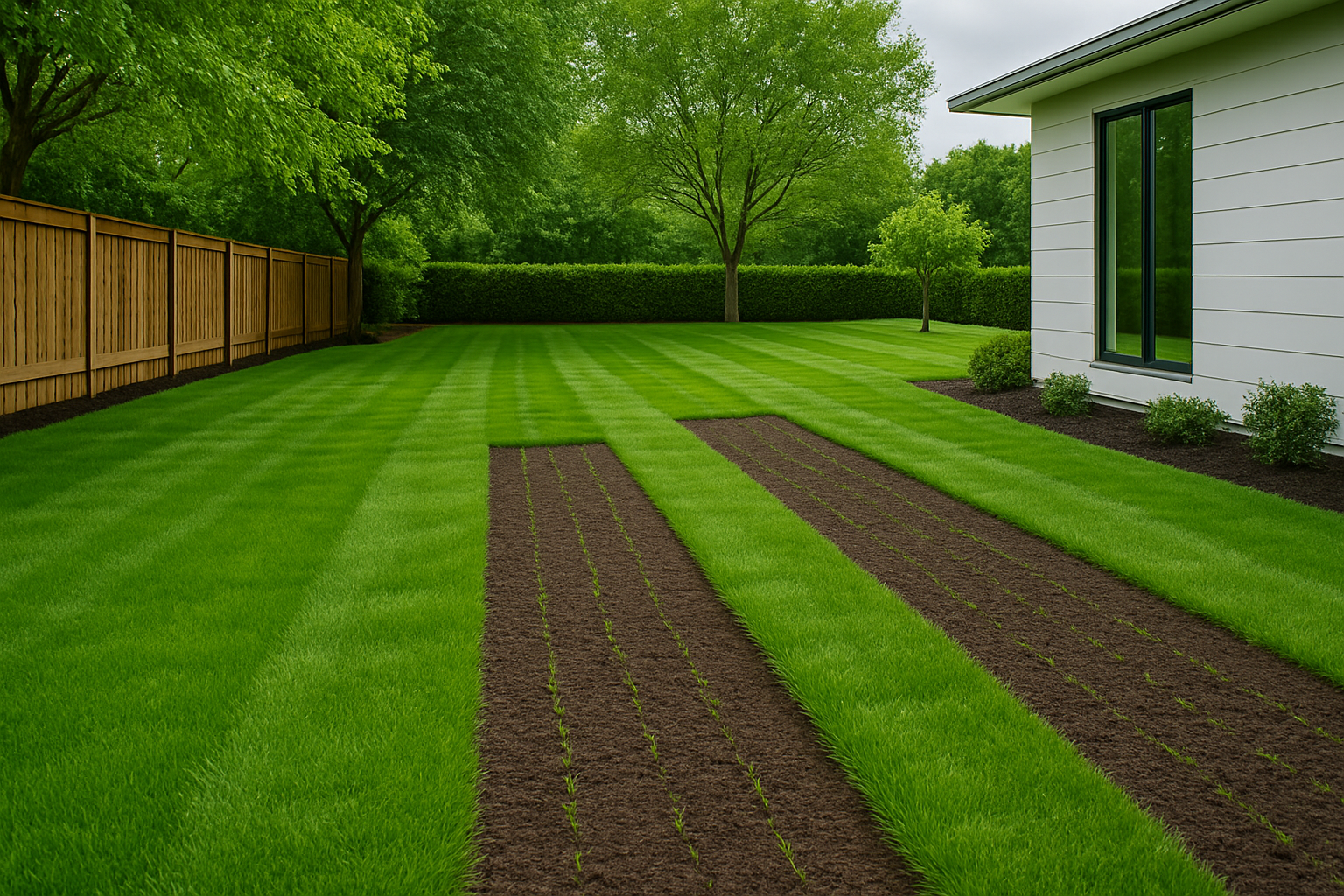 Green lawn sod
